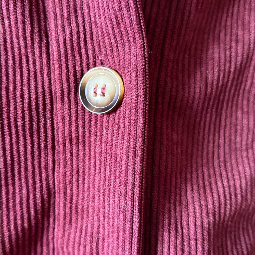 Andree by Unit EUC Maroon Corduroy Shirt/Jacket size 1X - Picture 4 of 5